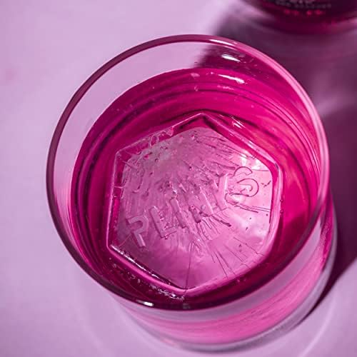 DRINKSPLINKS Hexagon Ice Cube Tray. Large Silicone Mold.