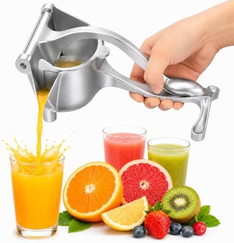 Aluminum Large Capacity Hand Juicer Squeezer; 20 Oz; with Pour Spout