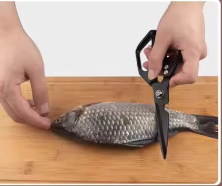Multi-Purpose Kitchen Shears, Heavy-Duty Food Scissors, Stainless Steel Culinary Scissors, All-in-One Kitchen Cutting Tool