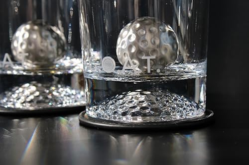NOBLESIP® Whiskey Chilling Golf Steel Balls 𝗣𝗥𝗘𝗠𝗜𝗨𝗠 ice Set. Easily chill Your Drinks, Cocktails, Beer, Wine, with no Dilution, and no impurities. Whiskey Men, Golfer Bourbon Home bar Gift