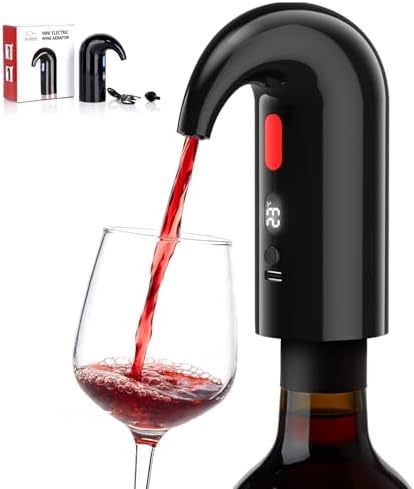 Automatic Electric Wine Aerator Pourer and Wine Decanter Pump, Inky