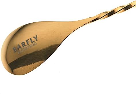 Barfly Bar Spoon, Strainer End 15 3/4" (40 cm), Gold
