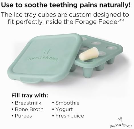 Moss and Fawn Ice Cube Tray - Breast Milk Popsicle Mold - Fern