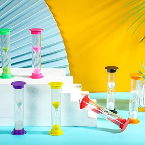 Queekay 48 Pcs 2 Minute Sand Timer for Kids Hourglass Timer,Colorful