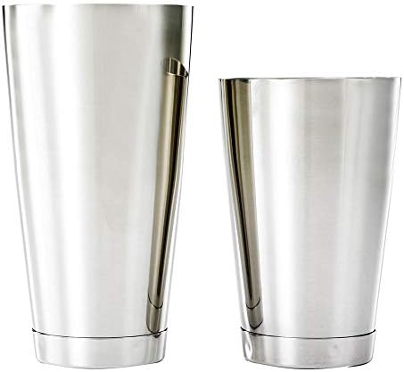 Barfly Cocktail Tin, Set (18 oz and 28 oz), Stainless Steel, Double Heavy Gauge