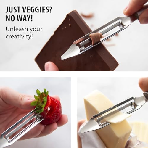 Rada Cutlery Vegetable Peeler (R132), Silver, Pack of 6