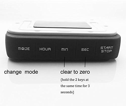 VPAL Digital Kitchen Timer 12/24 Hours Alarm Clock with Magnetic Back and Retractable Stand, Large LCD Display