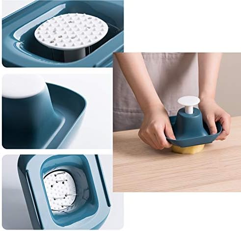 JIZHENG Vegetable Chopper-Spiralizer Vegetable Mandoline Slicer-Onion Chopper with Container-Pro Food Chopper with Container-4 Blades