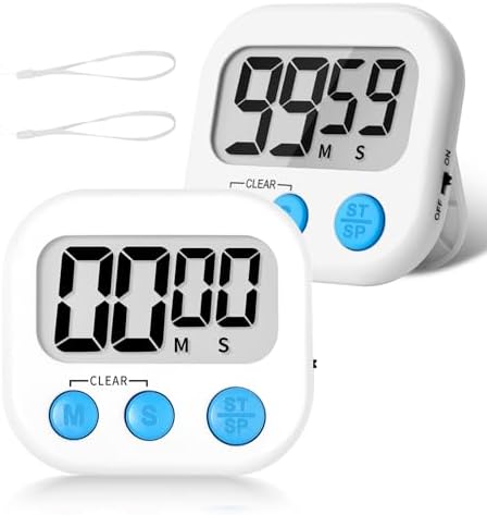 ZILLEEN Classroom Timer for Kids Teachers 2 Pack Digital Timers, White