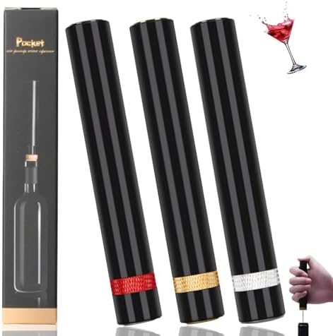 Aeropop Wine Opener, Aero Pop Wine Opener Travel Portable Pocket Air Pressure Pump Wine Openers, Needle Type Wines Bottle Openers for Home, Restaurant, Party (3Pcs)