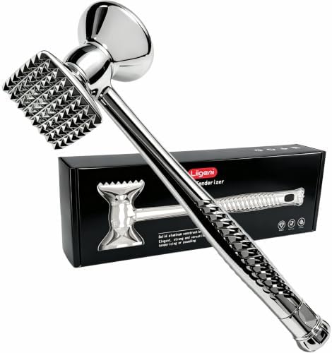 Meat Tenderizer Hammer - Premium 13.8oz Heavy Duty Aluminum Meat Mallet