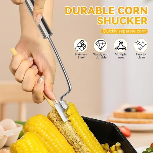 limveso Corn Peeler for Corn on the Cob Stripper Tool (3Pcs)