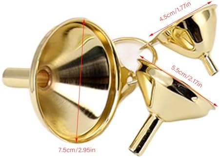 Stainless Steel Funnel Set, 3 Pieces Small Funnels