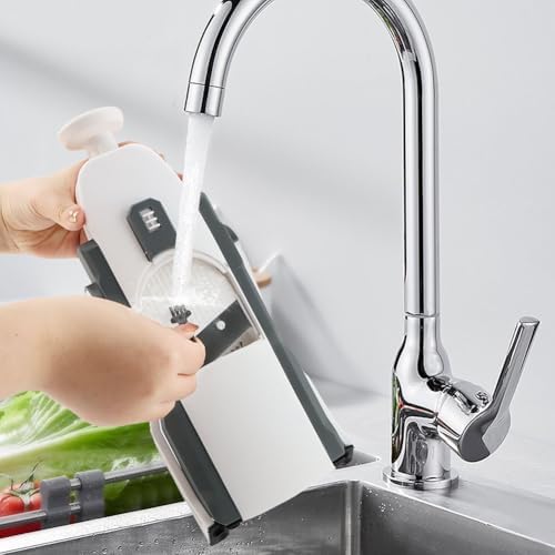 Safe Mandoline Slicer for Kitchen, Potato Slicer Cucumber Slicers with Peeler, Thickness Adjustable Vegetable Food Slicers, Vertical Kitchen Faster Cutter Artifact