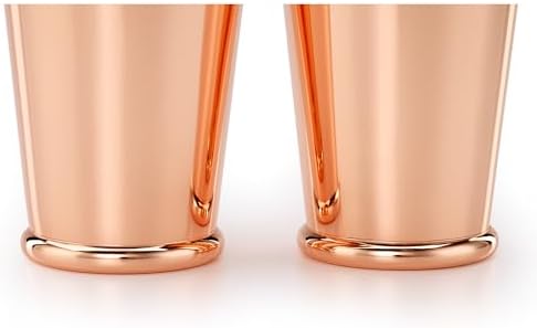 Barfly Cocktail Shaker Set with Weighted Bottom, Deluxe 18 and 28 oz, Copper