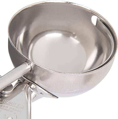 Carlisle FoodService Products 60300-24 Stainless Steel Portion Control Disher Scoop, 1.8 oz, Red