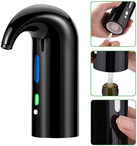 Electric Wine Aerator Pourer - Portable One-Touch Decanter and Dispenser Pump for Red and White Wine, Multi-Smart Automatic Oxidizer With USB Rechargeable Spout