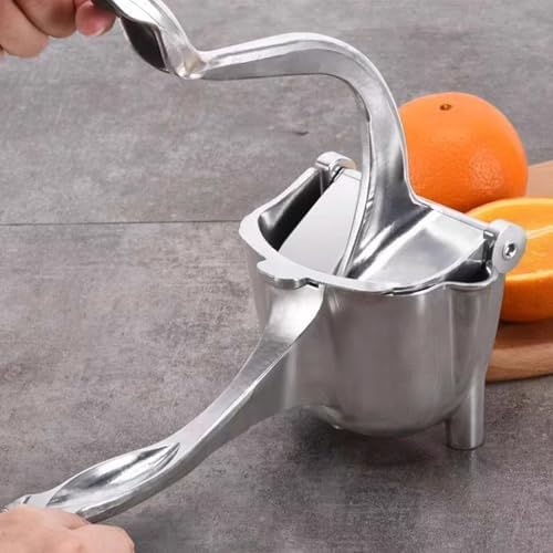 Quaestornest Thicken hand juicer citrus press squeezer, Thicken Aluminum Alloy Handheld Citrus Press for Fresh Fruit Juice, Stainless Steel Hand Held Juicer for Lemon, Orange & More (Aluminum alloy1)