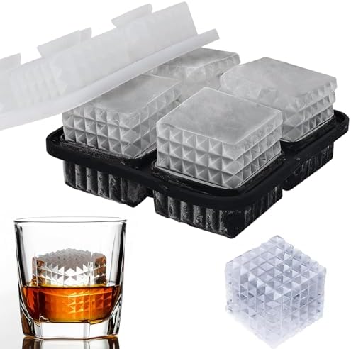 2-Inch Whiskey Ice Cubes Mold,Large Square Ice Cube Mold, Silicone