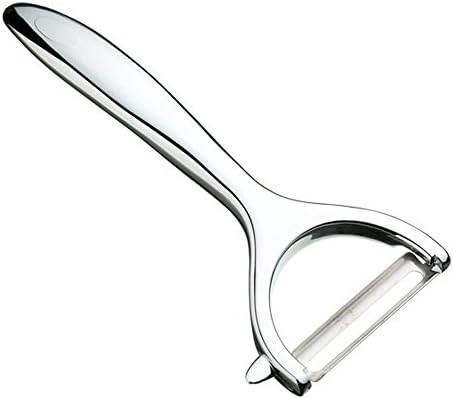 MasterClass KitchenCraft KCMCYP Heavy Duty Y-Shaped Swivel Potato Peeler, Silver