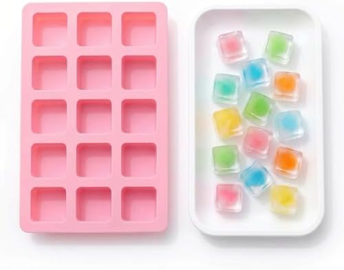 Ice Cube Trays,Silicone Ice Trays,Square Ice Cube Tray (Square)