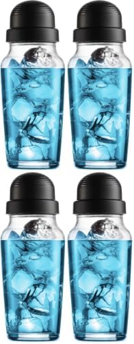 Godinger Cocktail Shaker, Martini Shaker, Italian Made Glass Bar Shaker, 19oz (Pack of 4)