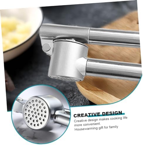 Healifty Portable Garlic Press Manual Garlic Mincer with Design for Effortless Garlic Mashed Tool Kitchen for Cooking Enthusiasts