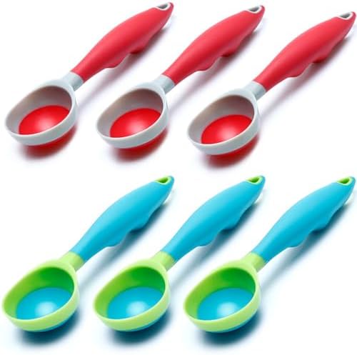 Ice Cream Scoop 6 PCS Nonstick Anti-Freeze Cute Scooper Set Dishwasher Safe