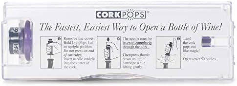 Cork Pops Red 6.5 Inch Original Wine Bottle Opener