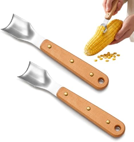 Corn Peeler, 2026 New Stainless Steel Corn Stripper Tool，2PC