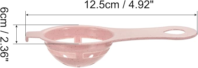 uxcell 6 Pcs Egg Yolk Separate Spoon Plastic Egg White Separator Kitchen Cooking Baking Tool, 3 Colors