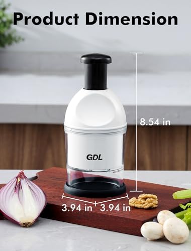 GDL Food Chopper, Manual Slap Vegetable Chopper Onion Dicer, Garlic Mincer