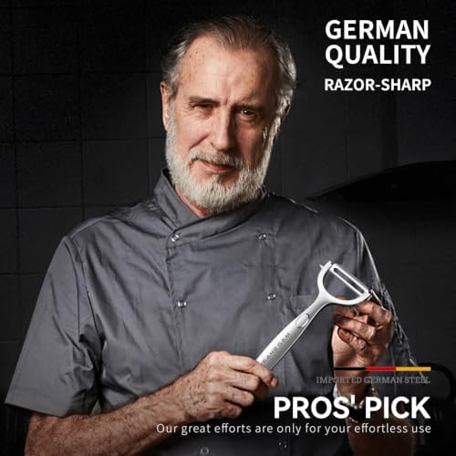 MAD SHARK Vegetable Peeler, Peels Smoothly Serrated Blade for Kitchen