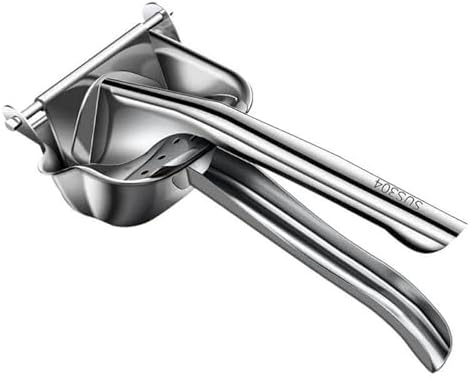 Hand Juicer Squeezer with Ergonomic Heavy Duty Handle with Pour Spout for Mess-Free Pouring - Manual Citrus Press for Lemon, Orange, Lime, Grapefruit, Pomegranate(MATERIAL:Stainless Steel)