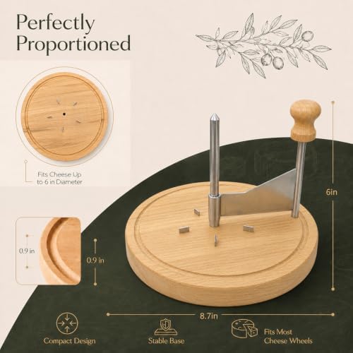 Cheese Curler Wheel, Stainless Steel Cheese Shaver with Manual Handheld Flaker, Kitchen Cheese Cutter Gadget for Butter Chocolate Home Parties Bakery Restaurants Cafes