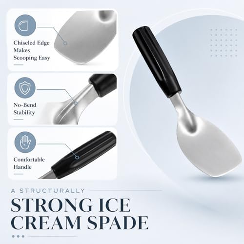 4 Pack Ice Cream Spade Heavy Duty, Stainless Steel