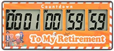 YOOREAL Digital Kitchen Timer,Retirement Countdown Timer 9999 Days,Magnet