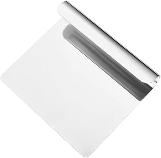 Hemoton Stainless Steel Bench Scraper Dough Pastry Cutter Baking Dough Chopper Cutter Multipurpose Paste Pizza Food Scraper for Kitchen