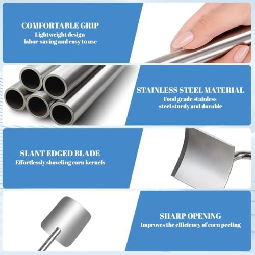 Corn Peeler for Corn on the Cob,Stainless Steel Corn Stripper Tool