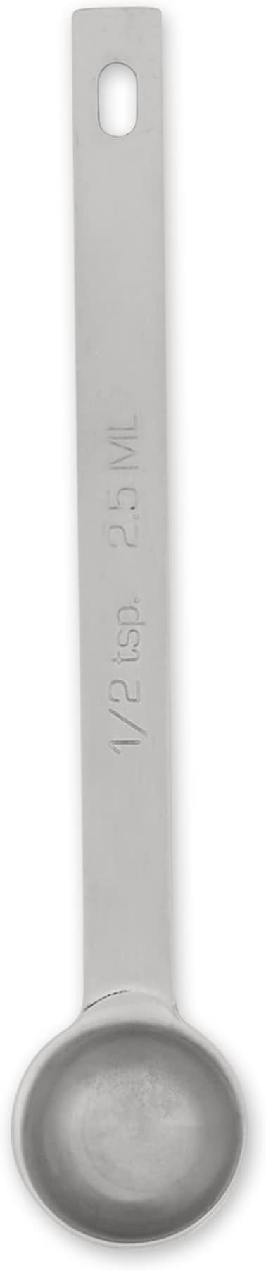 RSVP International Endurance Kitchen Collection Open Stock Measuring Spoon, Stainless Steel, Dishwasher Safe, 0.5-Teaspoon