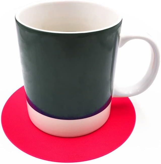 3 Pieces Rubber Jar Gripper Pads Round Kitchen Coasters Multi-Purpose Bottle Lid Openers, Jar Opener for Weak Hands - Red