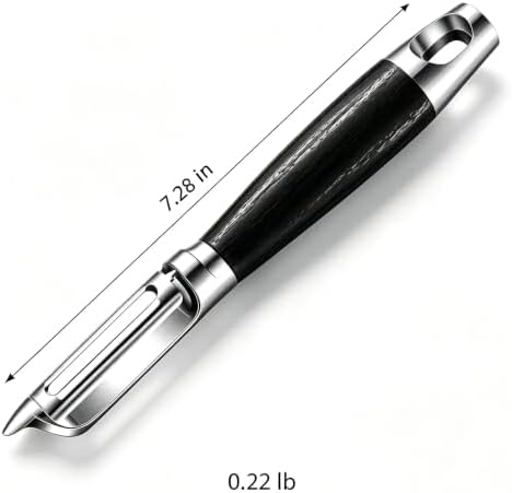 Wood Handle Stainless Steel Vegetable Peeler for Potato Fruit