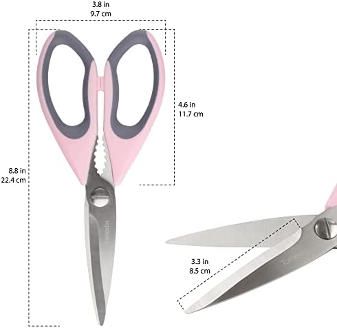 Premium Kitchen Shears - Pink Salt - 3 Scissors