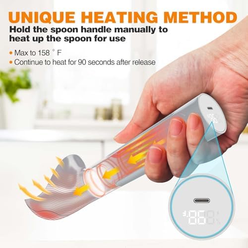 Heated Ice Cream Scoop, Rechargeable Waterproof Electric Ice Cream Scoop
