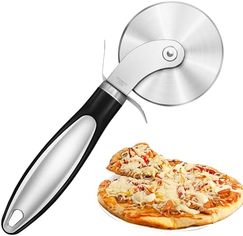 Stainless Steel Pizza Cutter, Pizza Cutter Wheel with Non-slip Handle, Dishwasher Safe Pizza Slicer, Kitchen Gadgets Home Essentials