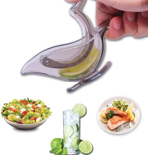 Lemon Squeezer + Cutter + Peeler, Set of 3, Ideal for drinks, cocktails or salads. Complete 3 products kit to extract juice, cut and grate your lemons, 8x6