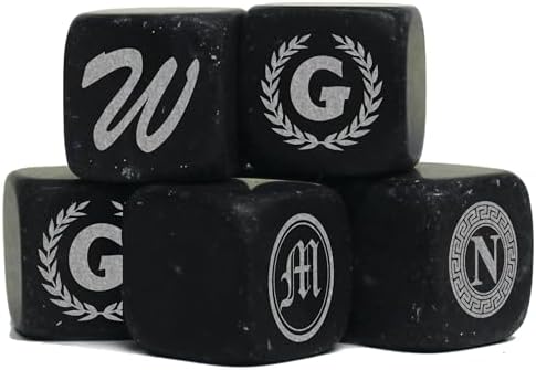 My Personal Memories Personalized Whiskey Stones - Custom Engraved Groomsmen - Set of 9