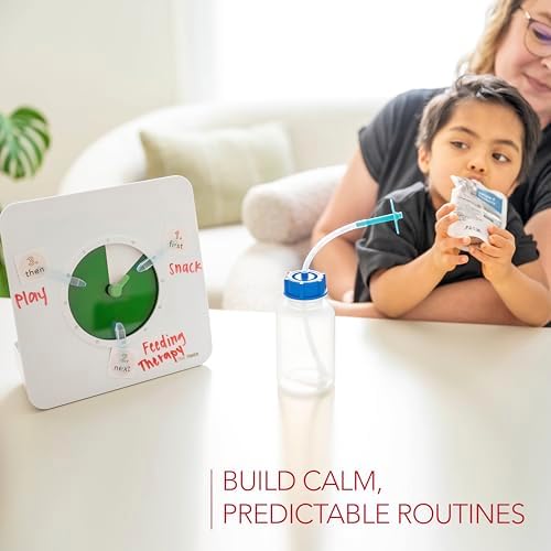 TIME TIMER Visual Schedule Package - 8-inch 60 Minute Visual Routine Timer with Dry Erase Board, PECS Cards, and Whiteboard Marker - for Kids Desk, Classroom, Home, and Routines (Green)