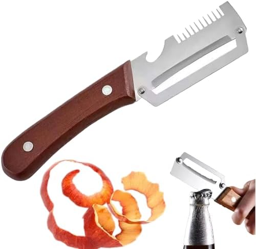 Shredder And Peeler, Multi-Functional Vegetable Peeler, 3-In-1 Ultra Sharp Stainless Steel Cutter, Fruit Shredder And Beer Bottle Opener, Kitchen Tool For Slicing And Shredding