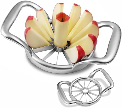 5.5 Inch Extra Large 12-Slice Fruit Cutter, Solid Divider Wedger Gifts for Mom